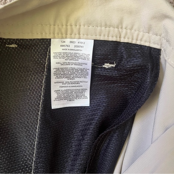 Columbia casual tan cargo shorts Men 40w 10 L pockets zipper button closure - Picture 13 of 14